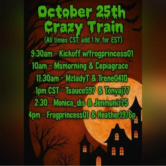 Thebasementbowtique is all the way LIVE! 🎀 TRAIN SHOW 🚂 NOTIFICATION! - Picture 9 of 11